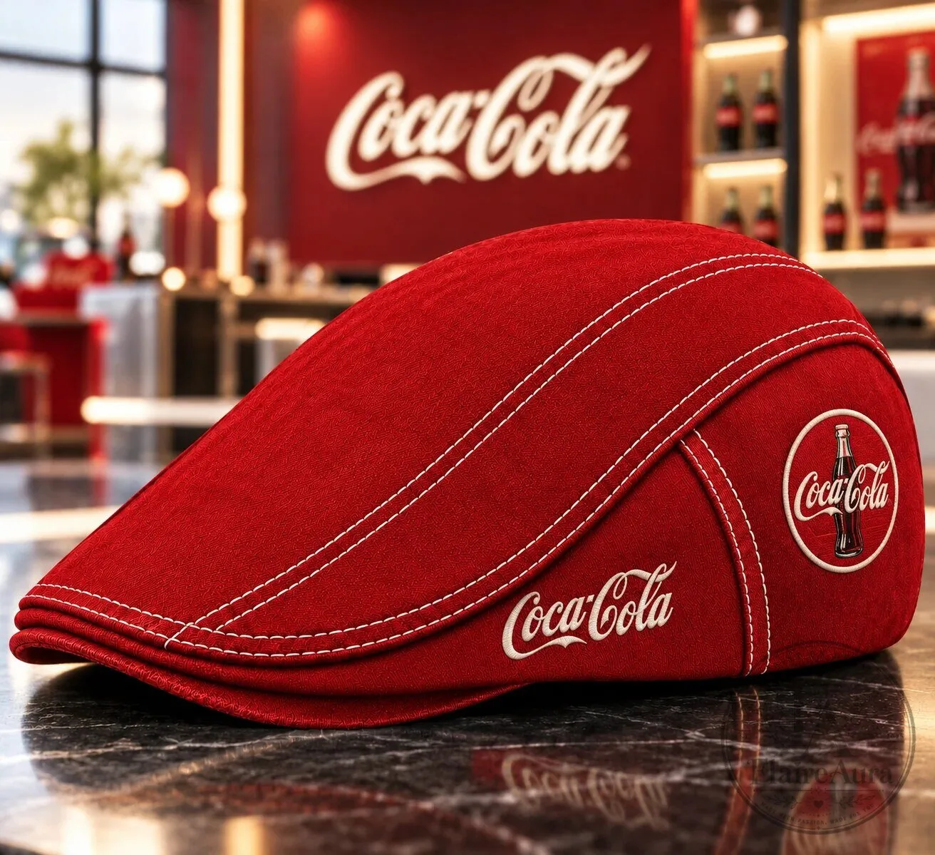 Coca-Cola Classic Red Ivy Cap Flat Cap