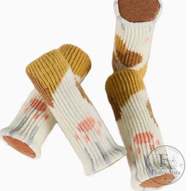Christmas Tree Knitted Chair Leg Covers Floor Protectors Set of Four 21 Christmas Tree Knitted Chair Leg Covers Floor Protectors Set of Four