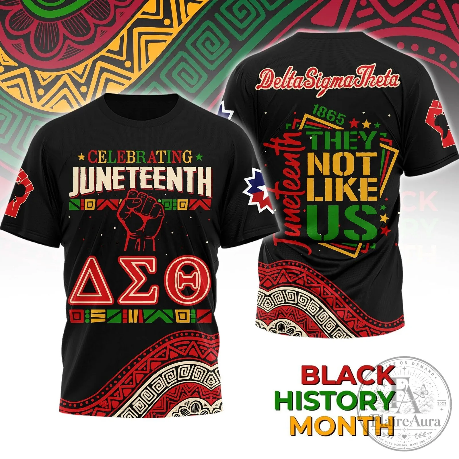 Juneteenth Delta Sigma Theta Celebrating Black History Month T-Shirt
