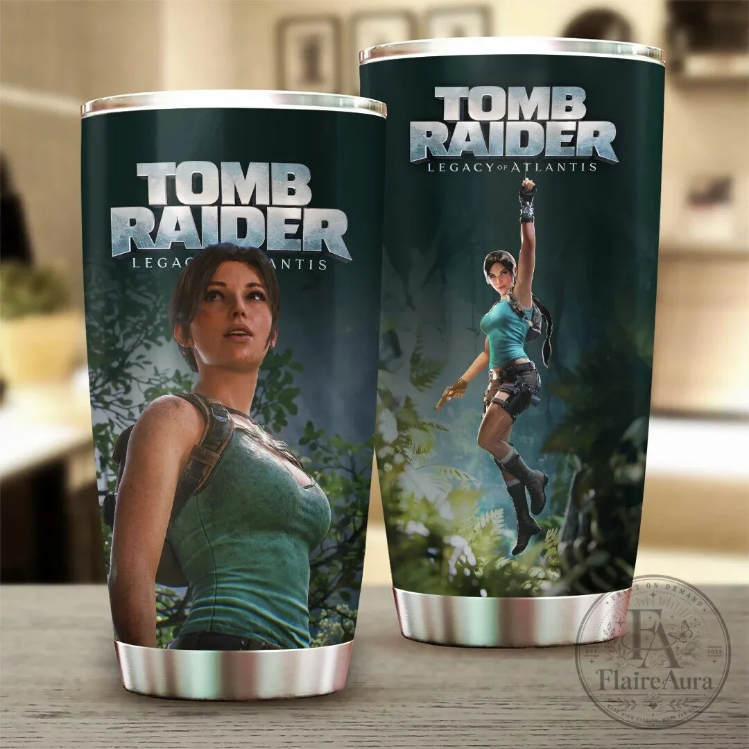 Lara Croft Video Game Tumbler featuring Tomb Raider: Legacy of Atlantis
