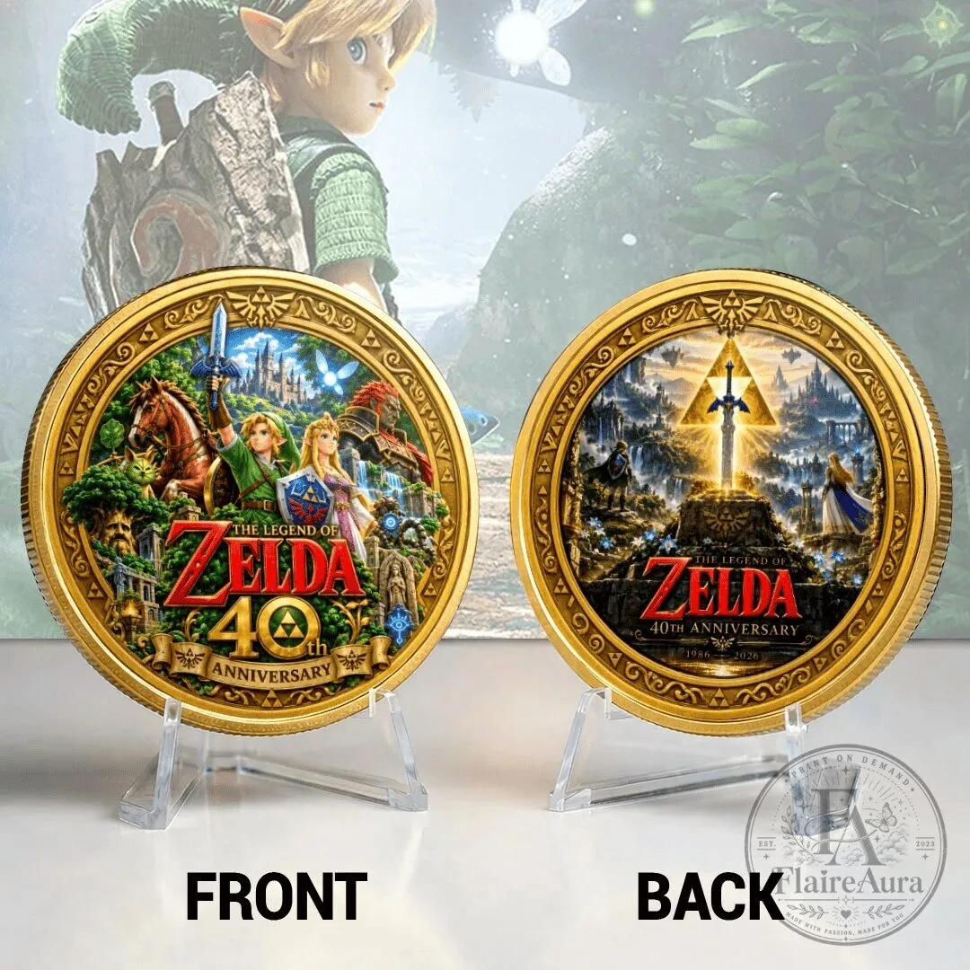 40th Anniversary Collectible Gold Coin of The Legend of Zelda
