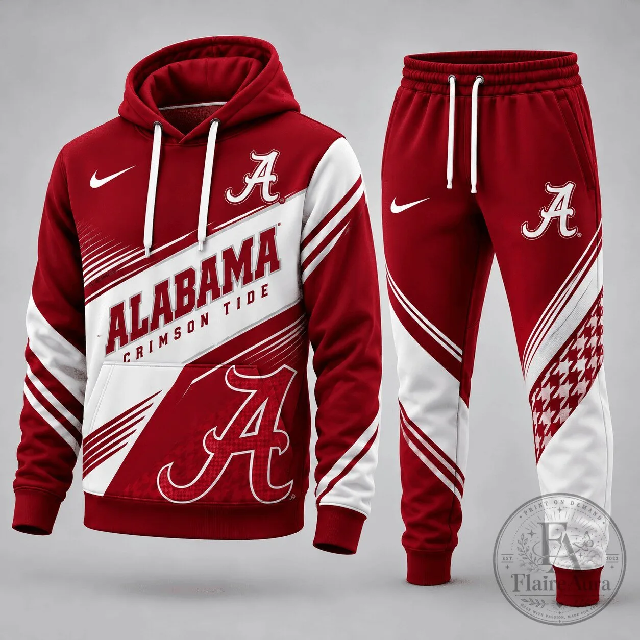 Alabama Crimson Tide University Football Team Fan Gear Hoodie