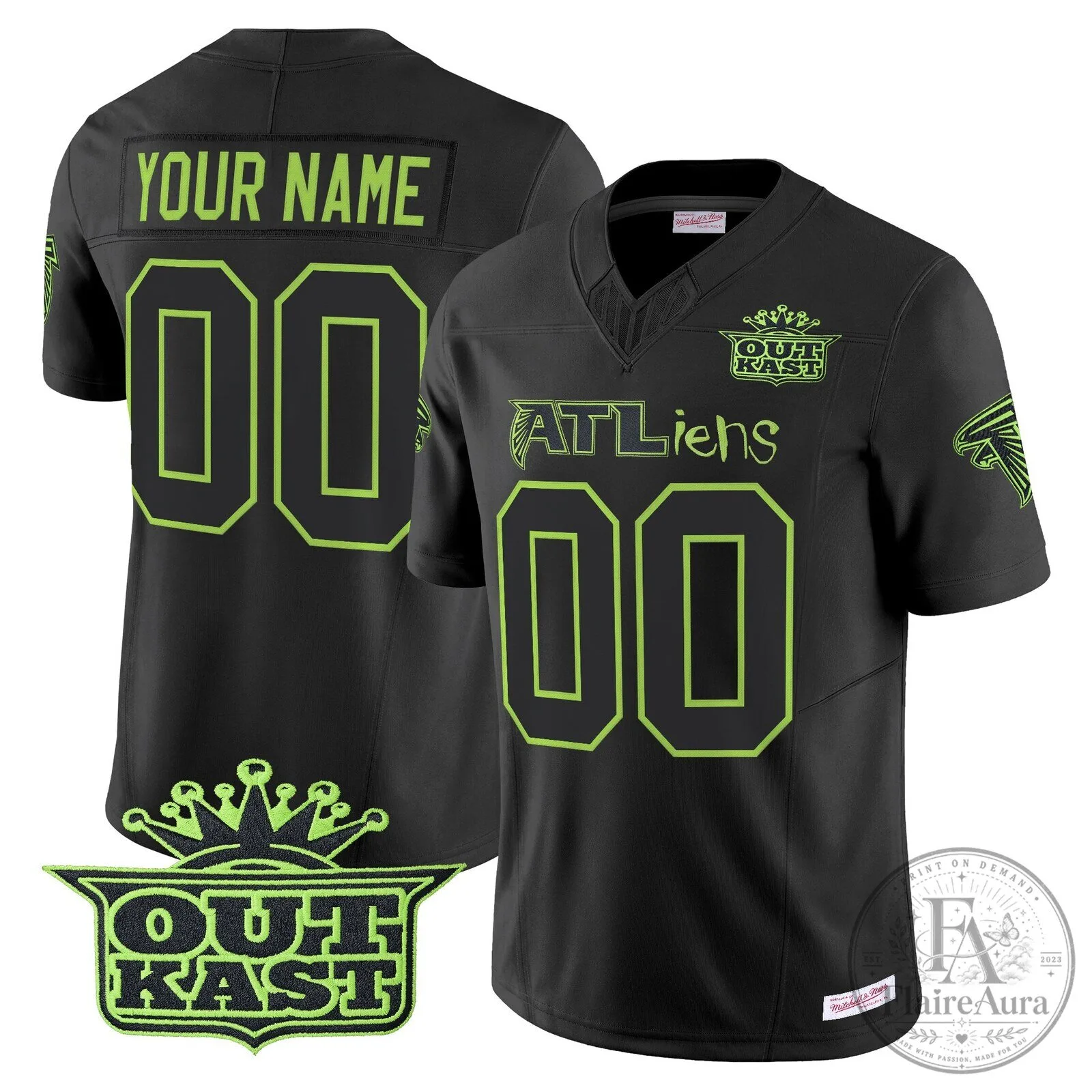Atlanta Falcons Football Jersey for the 30th Anniversary of Outkast ATLiens