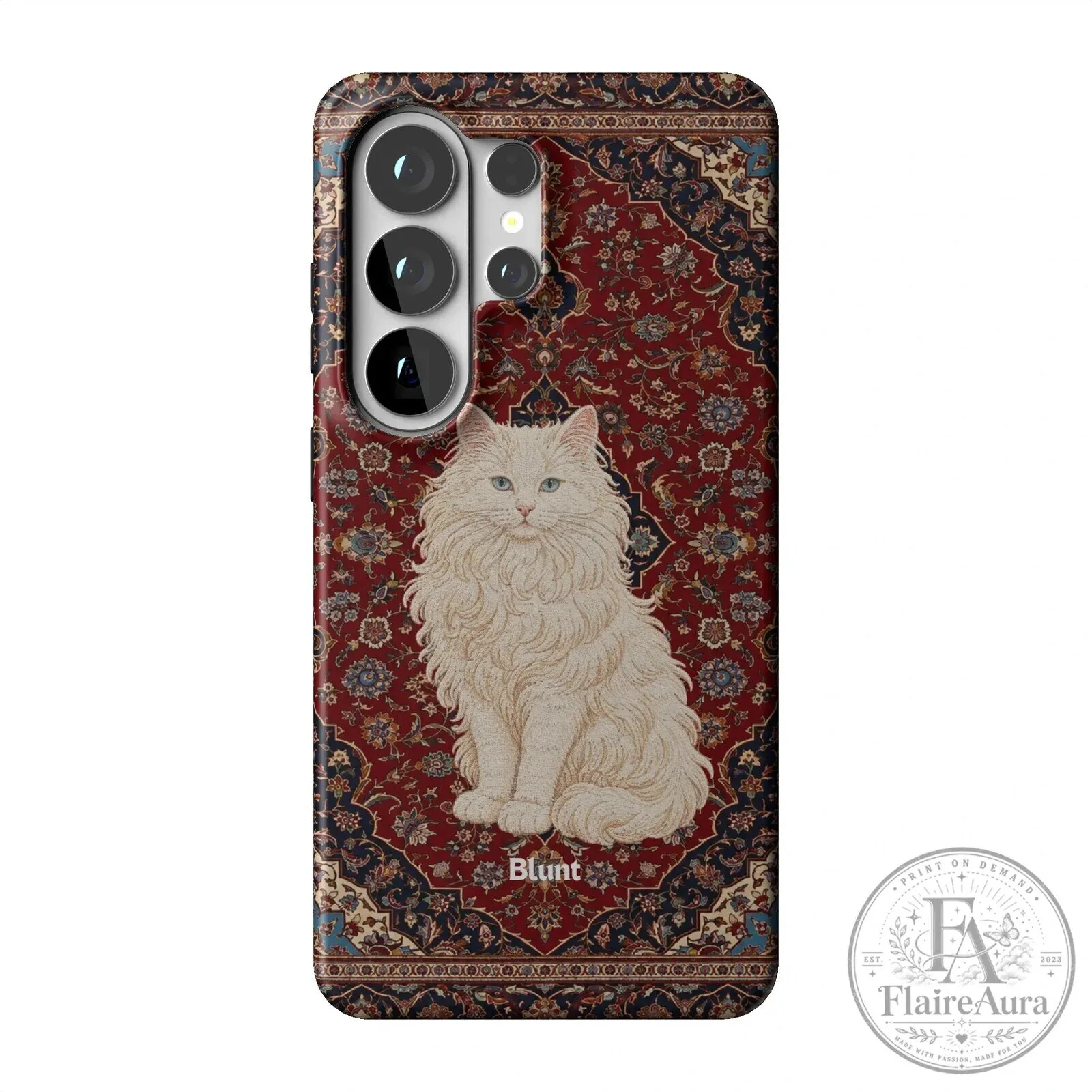 Persian Cat on Red Oriental Rug Pattern Samsung Galaxy Phone Case 17 Persian Cat on Red Oriental Rug Pattern Samsung Galaxy Phone Case