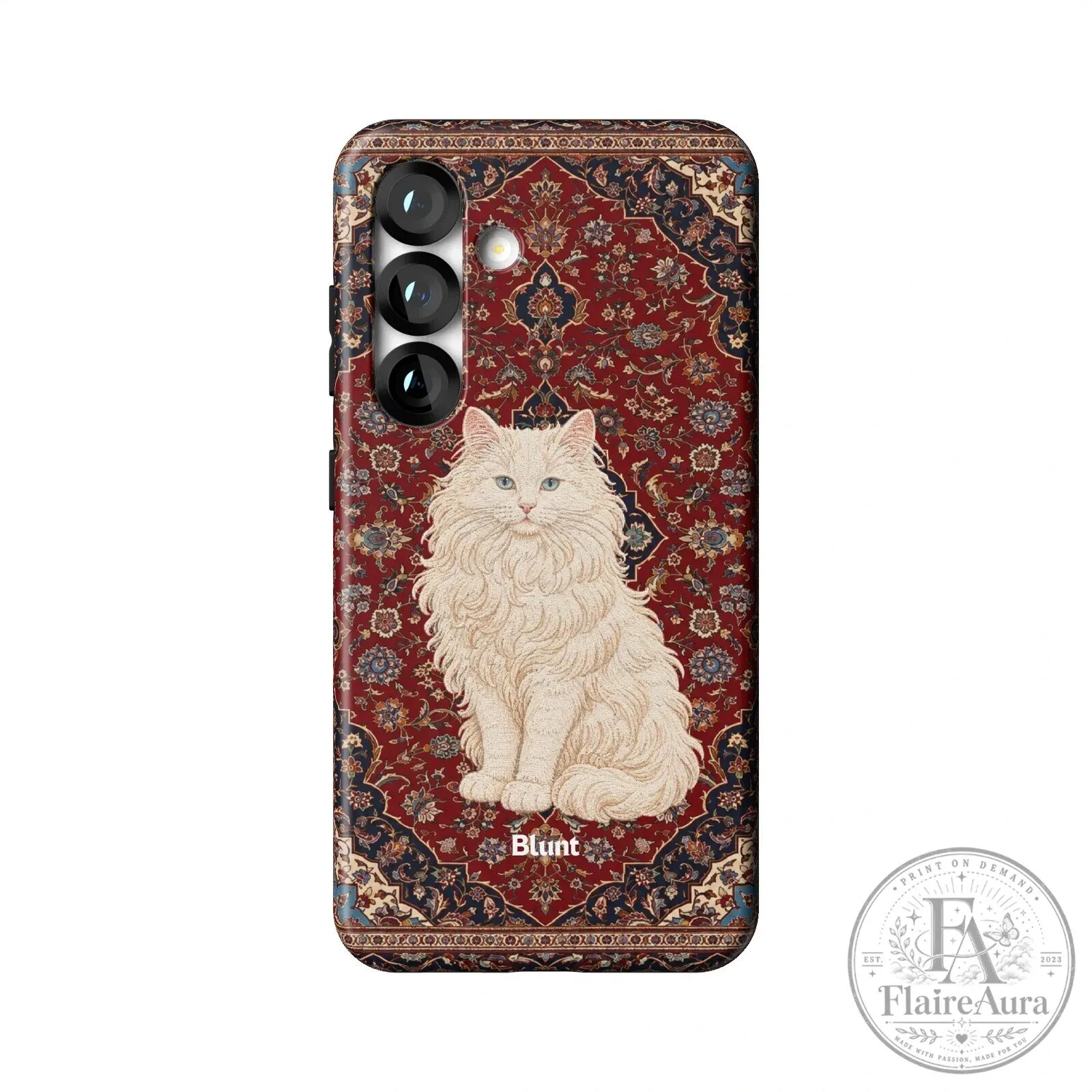Persian Cat on Red Oriental Rug Pattern Samsung Galaxy Phone Case 18 Persian Cat on Red Oriental Rug Pattern Samsung Galaxy Phone Case