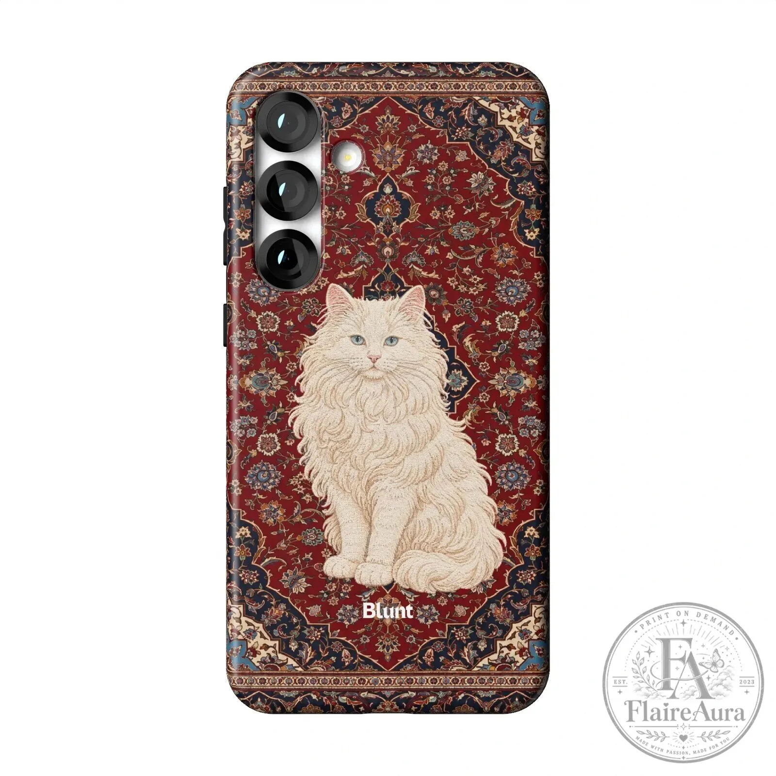 Persian Cat on Red Oriental Rug Pattern Samsung Galaxy Phone Case 19 Persian Cat on Red Oriental Rug Pattern Samsung Galaxy Phone Case