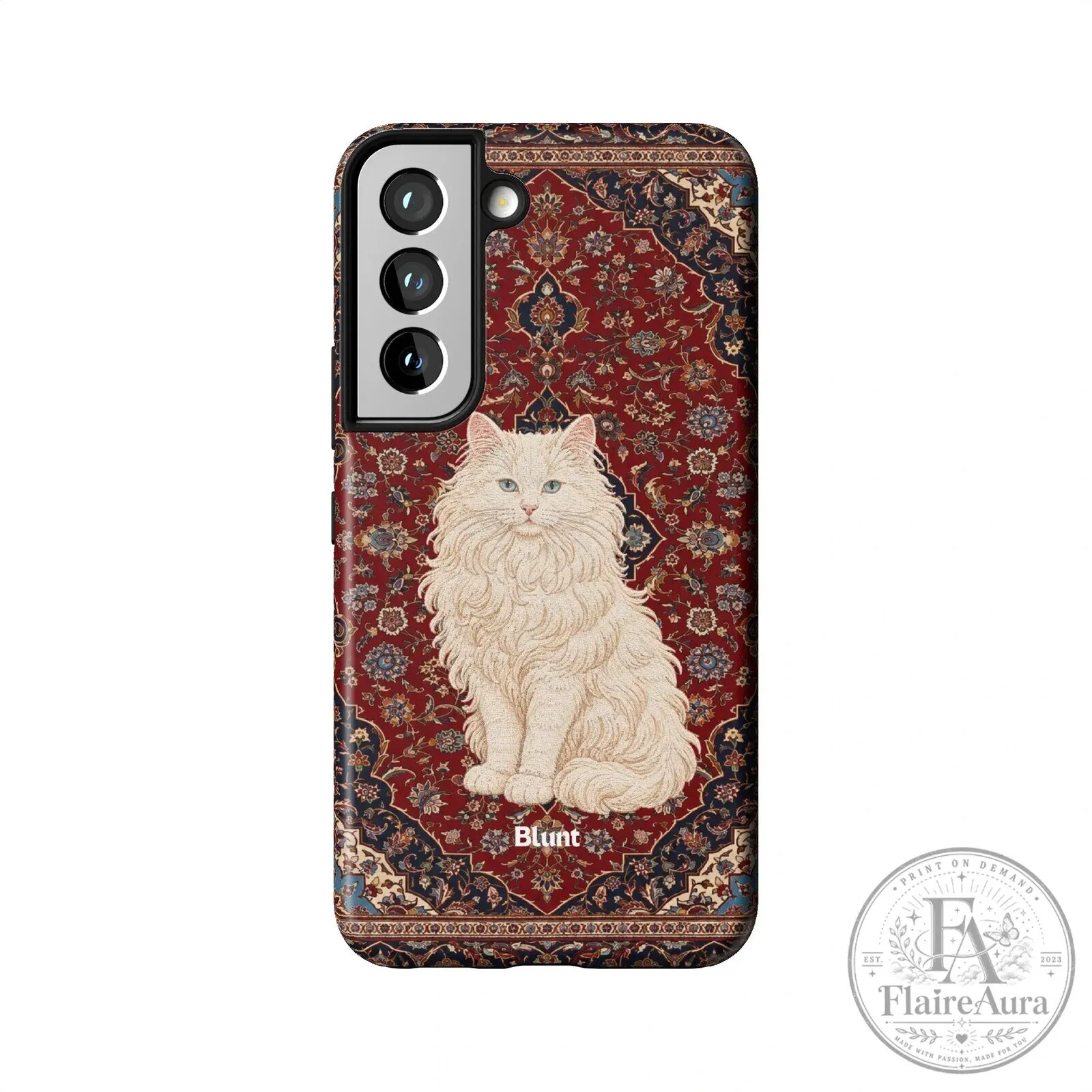 Persian Cat on Red Oriental Rug Pattern Samsung Galaxy Phone Case 27 Persian Cat on Red Oriental Rug Pattern Samsung Galaxy Phone Case