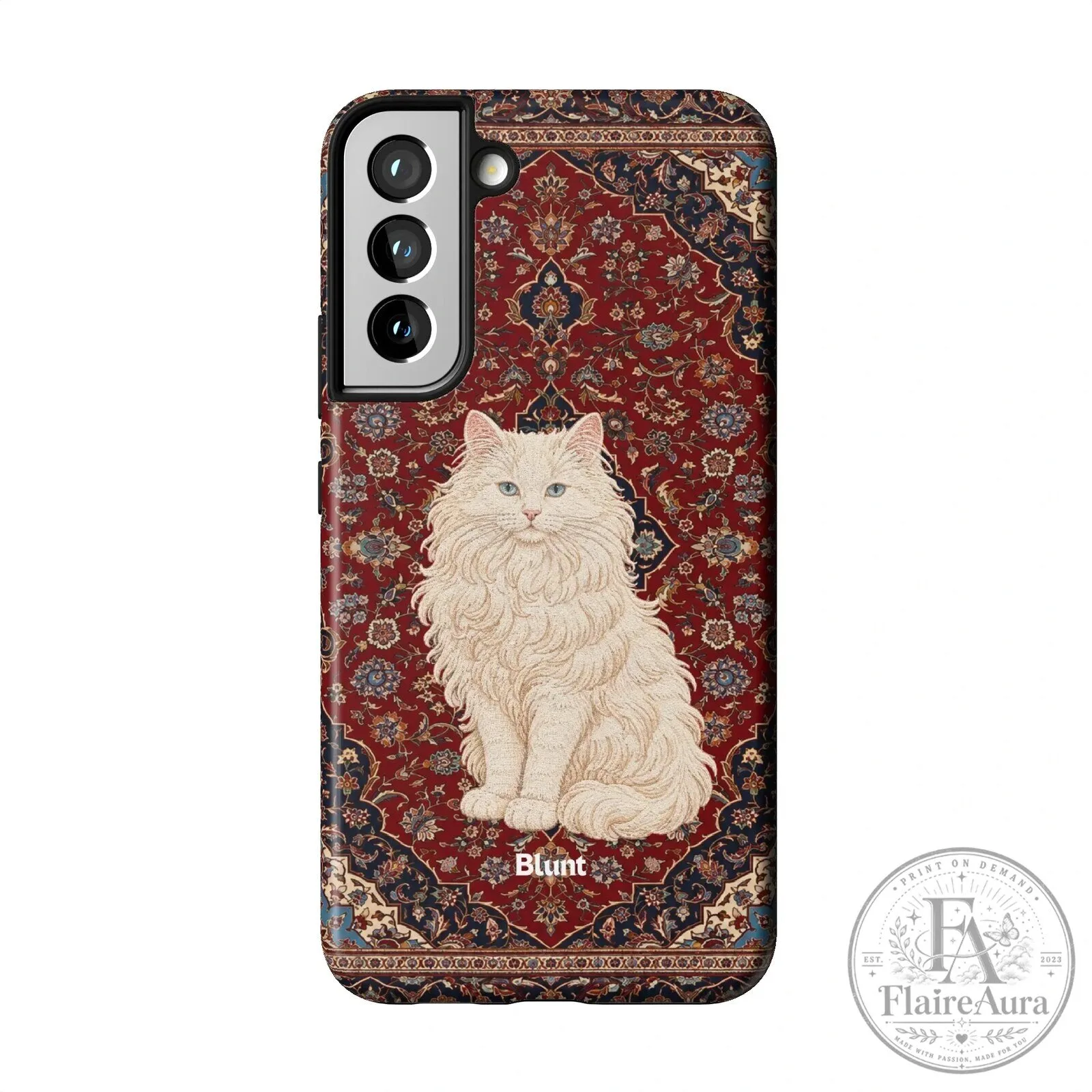 Persian Cat on Red Oriental Rug Pattern Samsung Galaxy Phone Case 28 Persian Cat on Red Oriental Rug Pattern Samsung Galaxy Phone Case