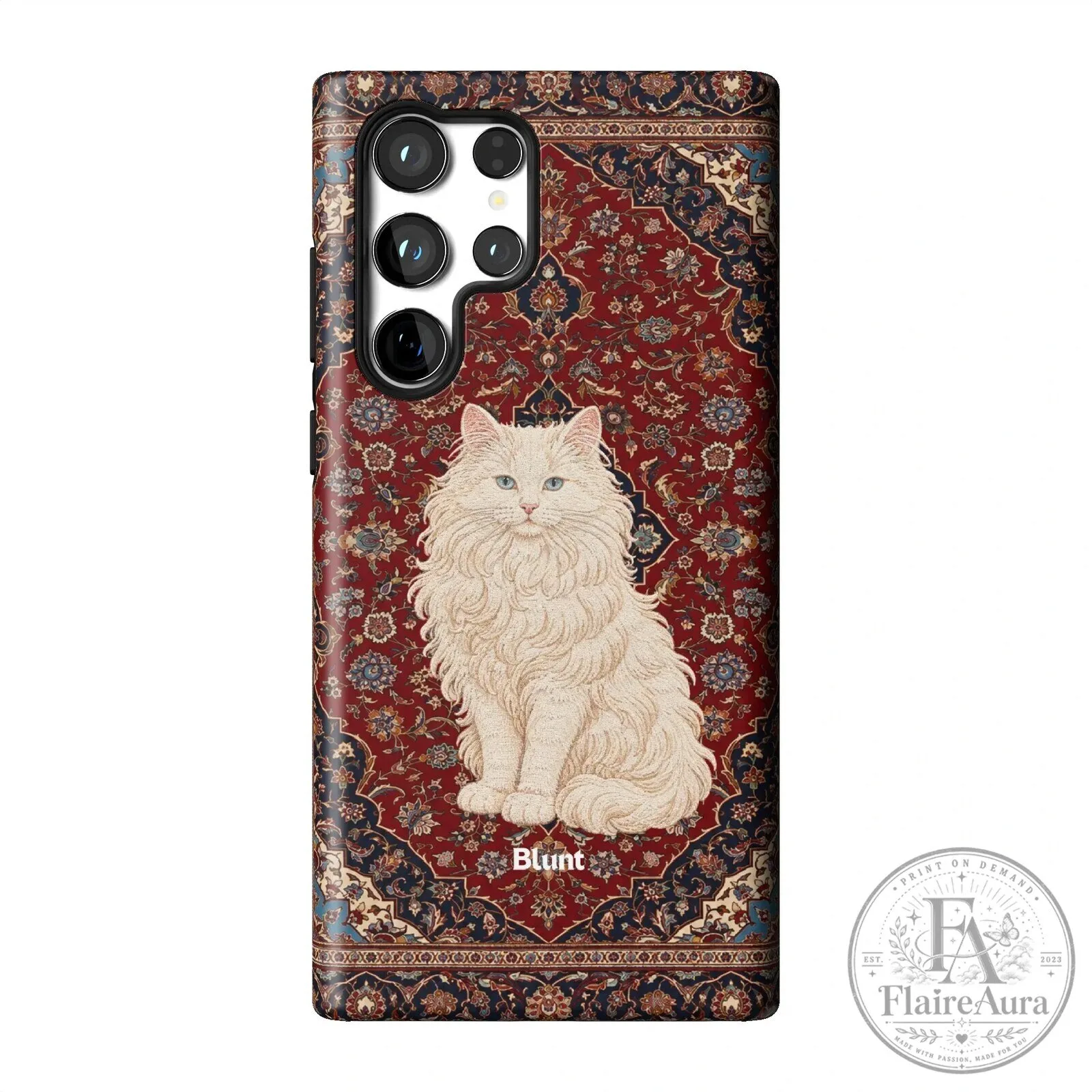 Persian Cat on Red Oriental Rug Pattern Samsung Galaxy Phone Case 29 Persian Cat on Red Oriental Rug Pattern Samsung Galaxy Phone Case
