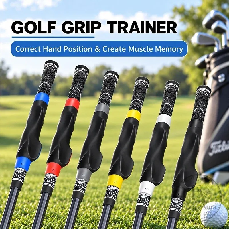 Golf Grip Trainer for Correct Hand Position and Muscle Memory Practice
