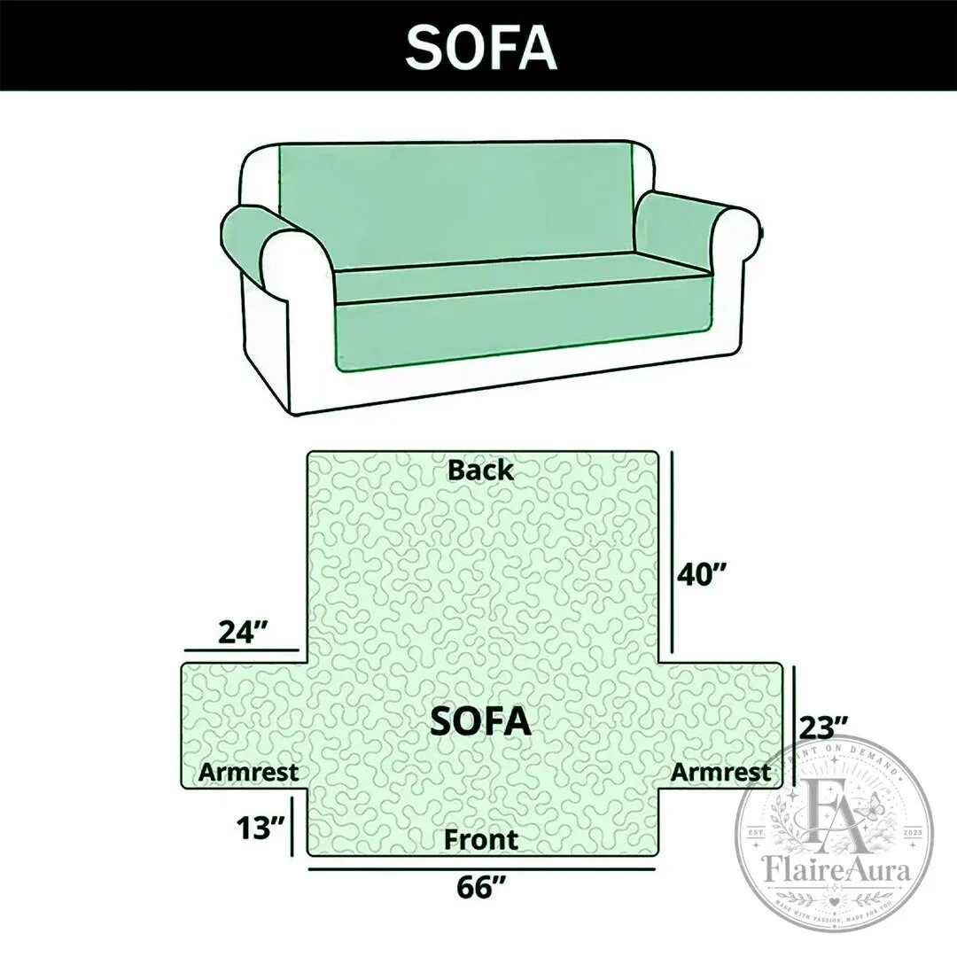 Gingerbread Christmas Train Quilted Sofa Cover for Holiday Home Decor 13 Gingerbread Christmas Train Quilted Sofa Cover for Holiday Home Decor