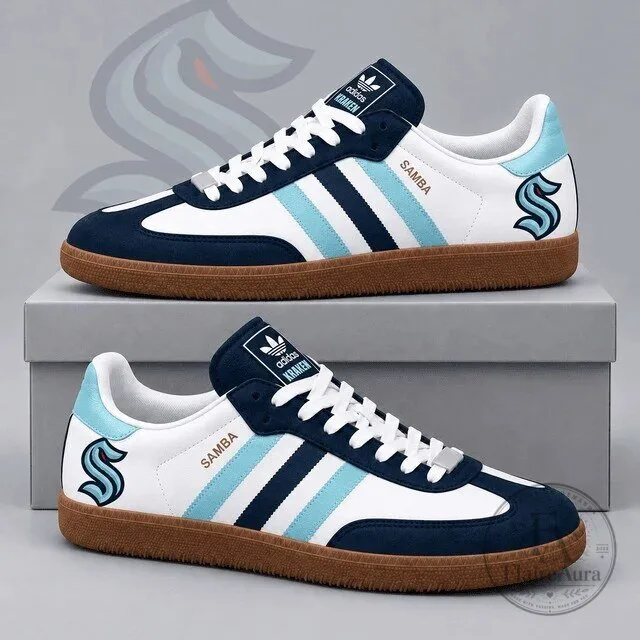 Seattle Kraken National Hockey League Adidas Samba Low Top Sneakers