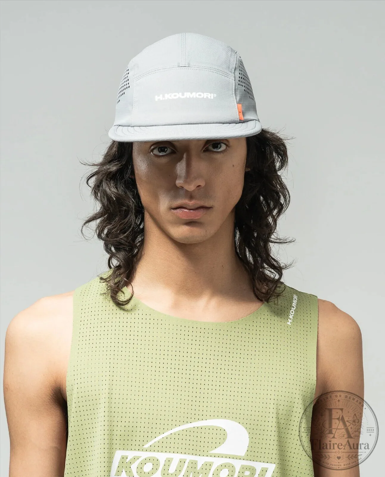 H.Koumori Laser Cut Running Cap Hat for Men and Women