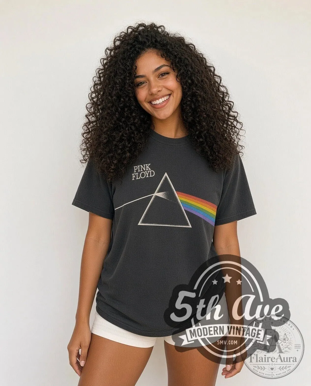 Pink Floyd Dark Side of the Moon Prism Vintage Band Music T-Shirt 5 Pink Floyd Dark Side of the Moon Prism Vintage Band Music T-Shirt