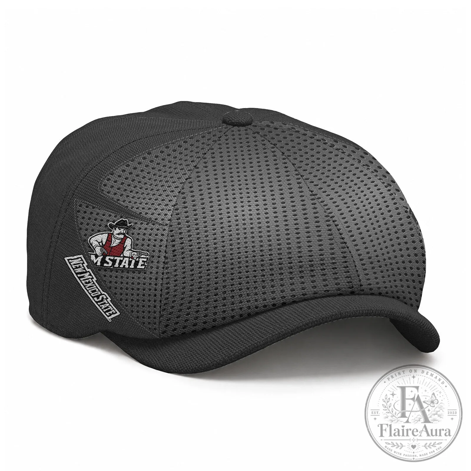 New Mexico State Aggies NCAA Black Mesh Baseball Cap Hat