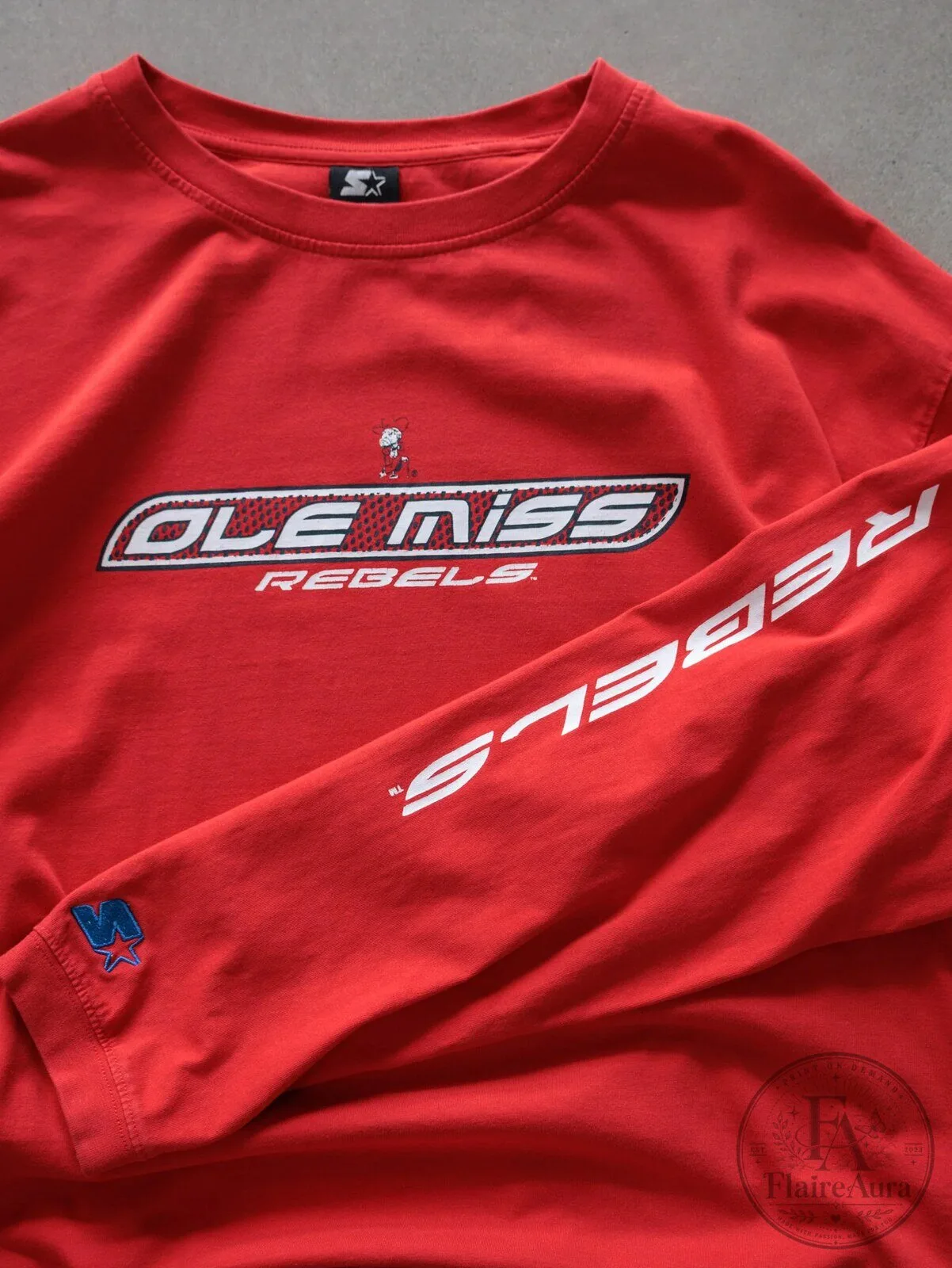 Ole Miss Rebels Starter Vintage Red Long Sleeve T-Shirt 6 Ole Miss Rebels Starter Vintage Red Long Sleeve T-Shirt