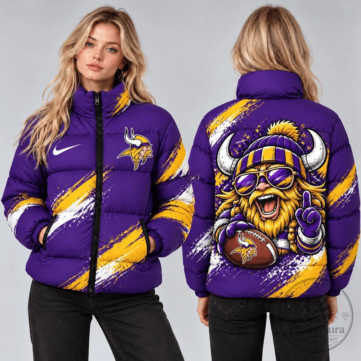 Minnesota Vikings NFL Football Team Puffer Jacket for Men and Women